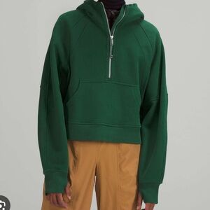 Lululemon Scuba Oversized Half-Zip Hoodie - Everglade Green